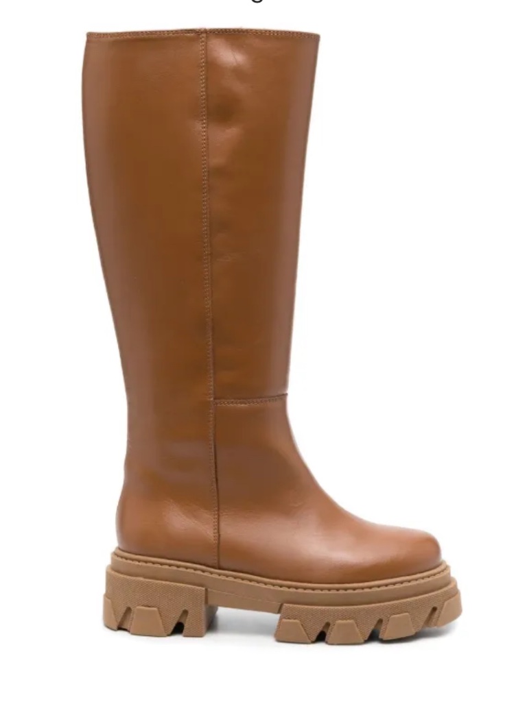 Alohas Katiuska Knee-High Boots (Tan, Eu39)